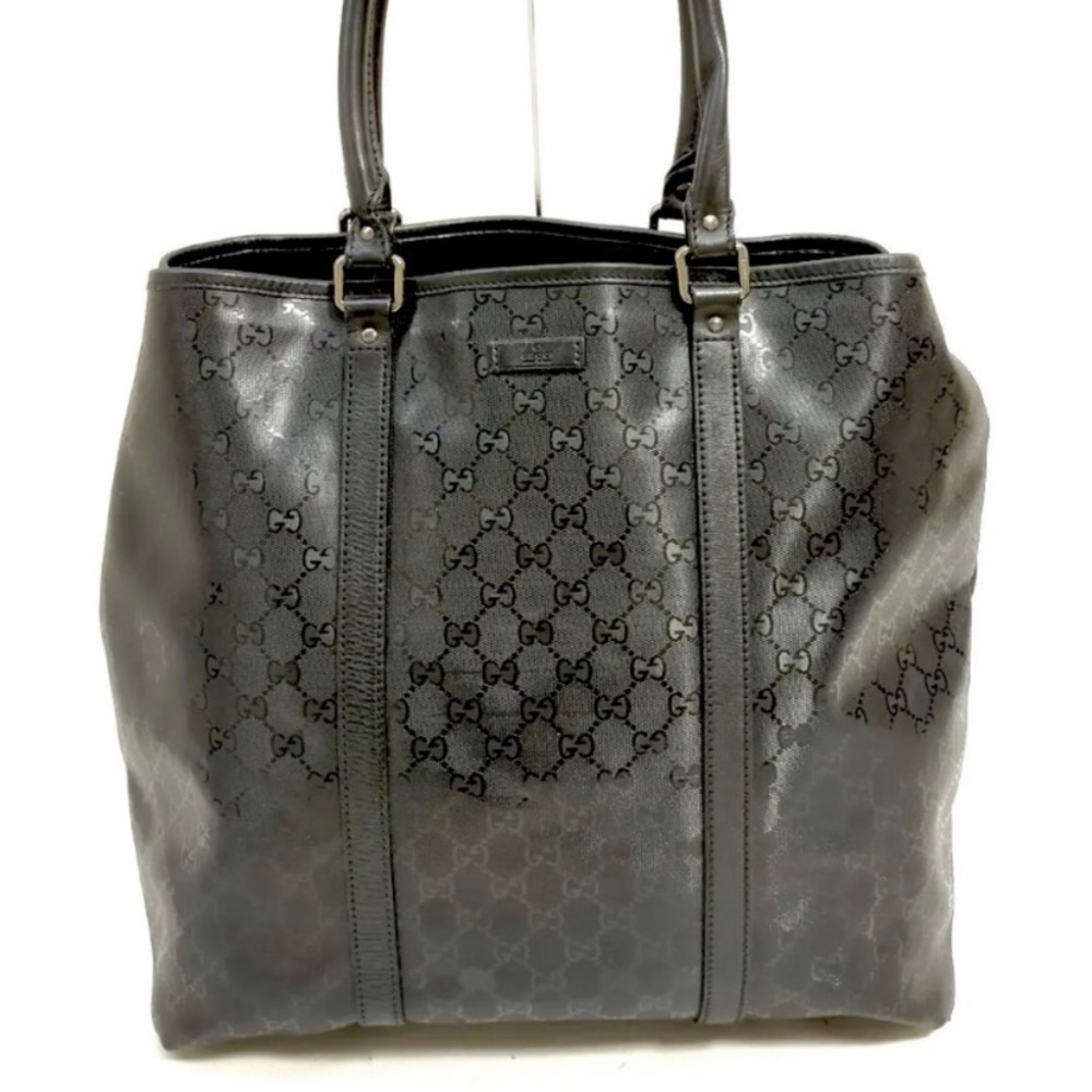GUCCI GG IMPRIME BLACK TOTE BAG